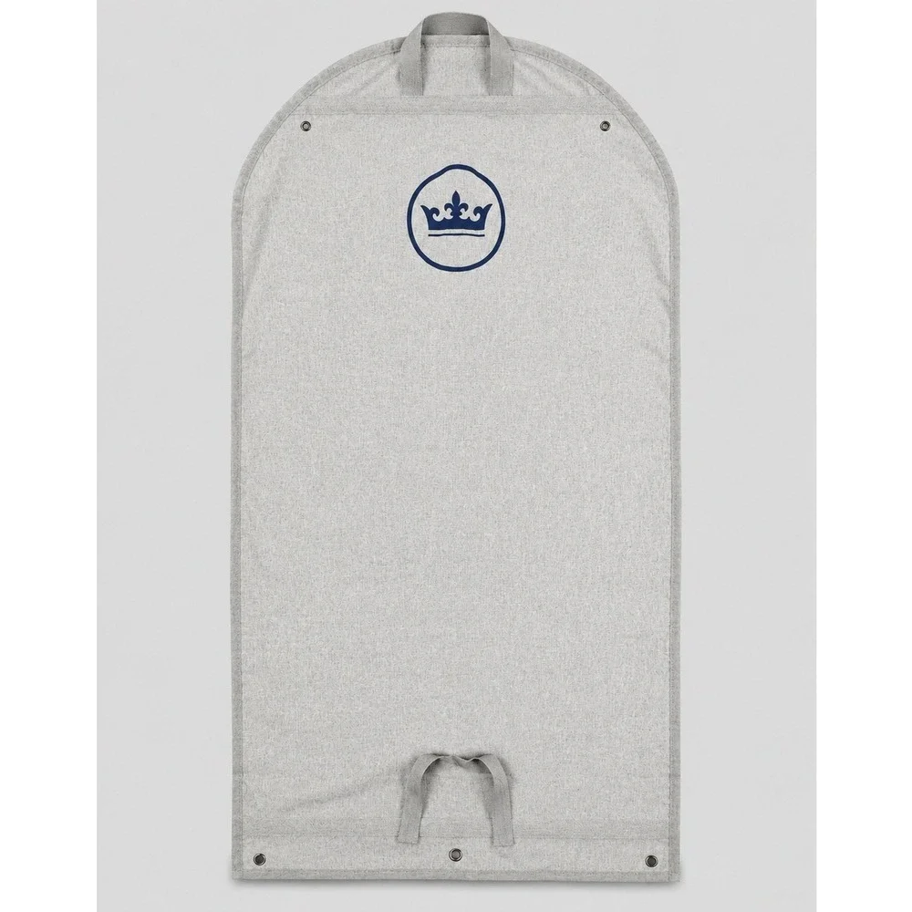 Peter Millar Grey Heather Crown Logo Garment Bag Travel Suit Carrier Foldable
